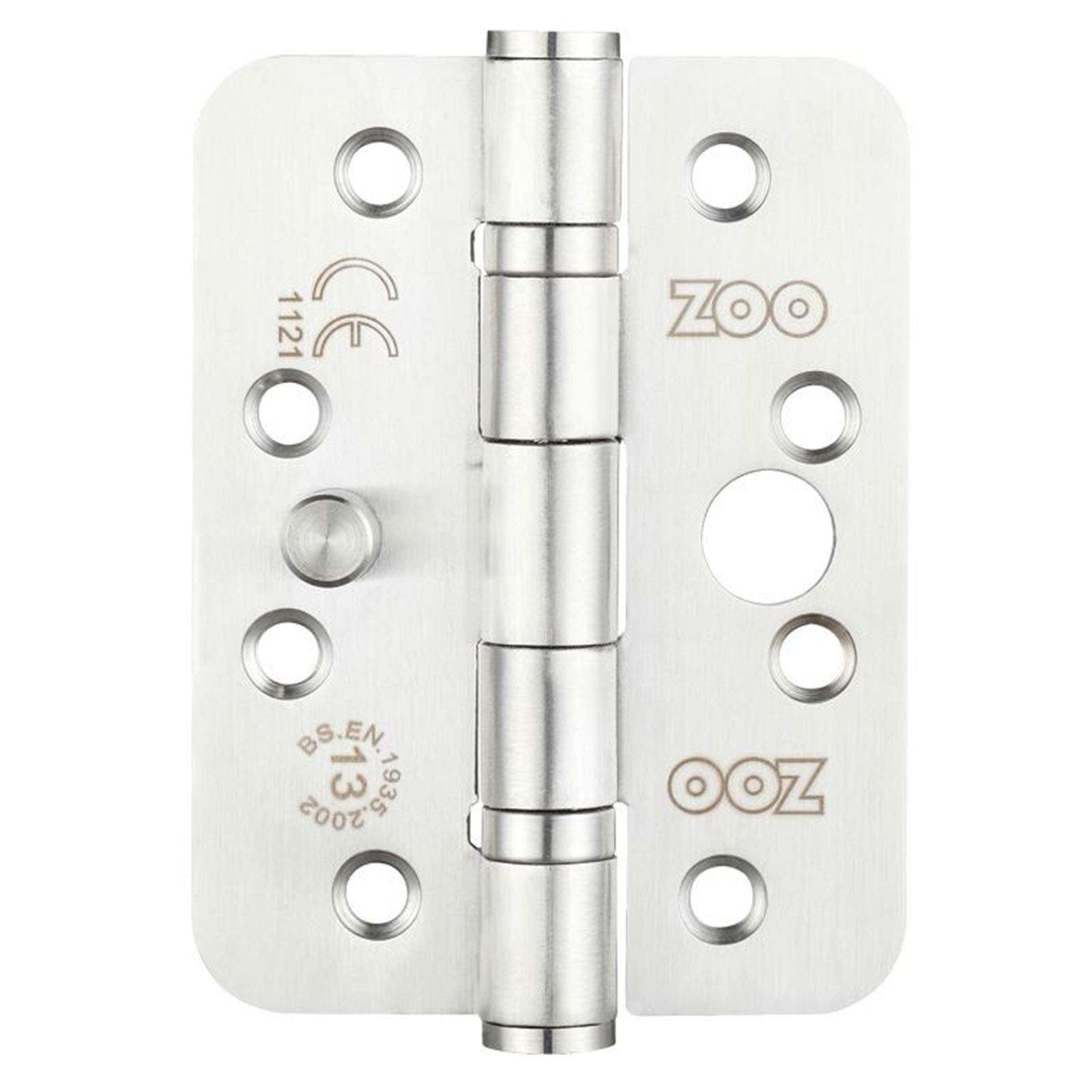Zoo Hardware Stainless Steel Radius Dog Bolt Door Hinge