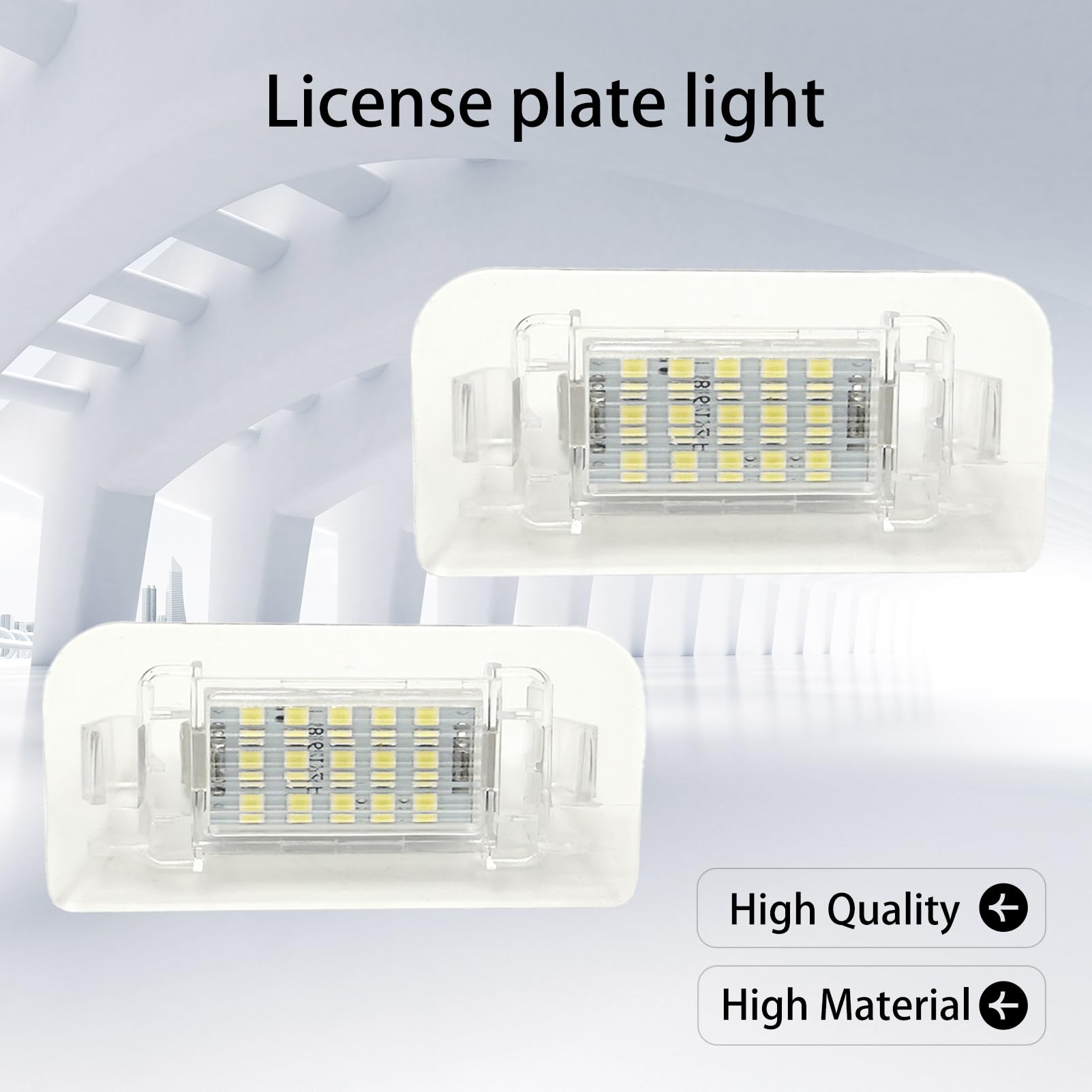 2 światła rejestracyjne A2468201566 do W246 W242 Klasa B 2011 – 2019 2 x 6000 K 2468201566
