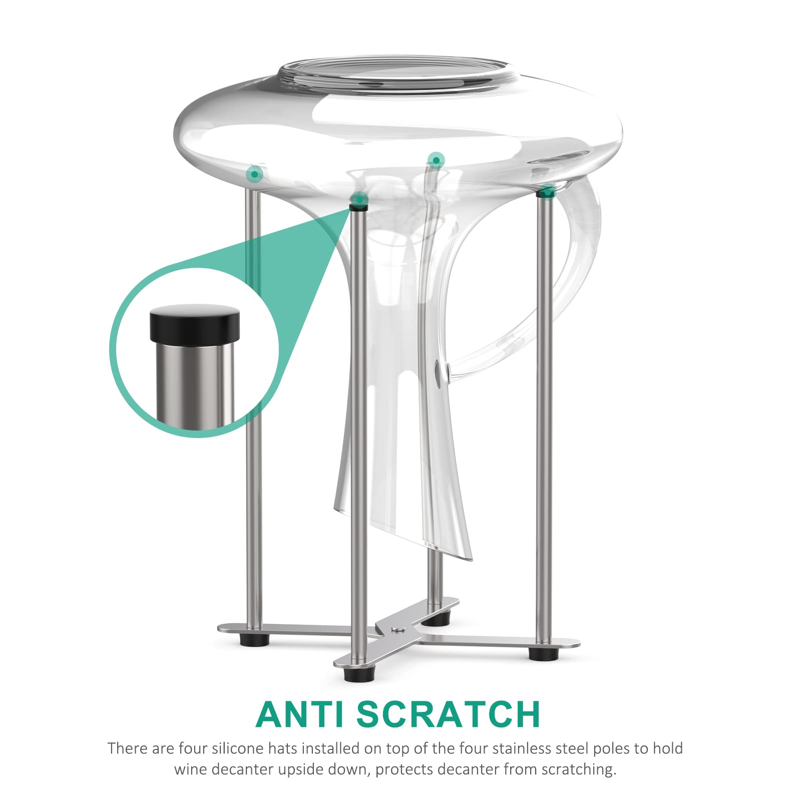 Wine Decanter Drying Rack - Collapsible & Space-Saving -8