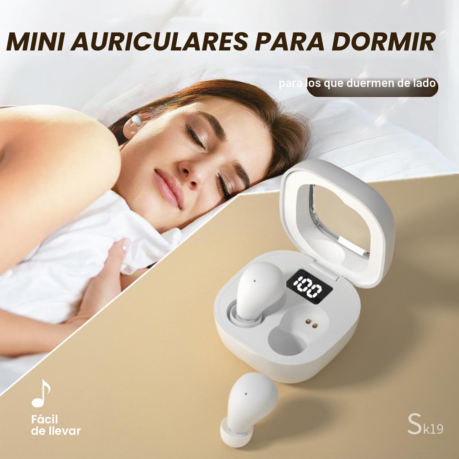 Mini auriculares Bluetooth inalámbricos para dormir