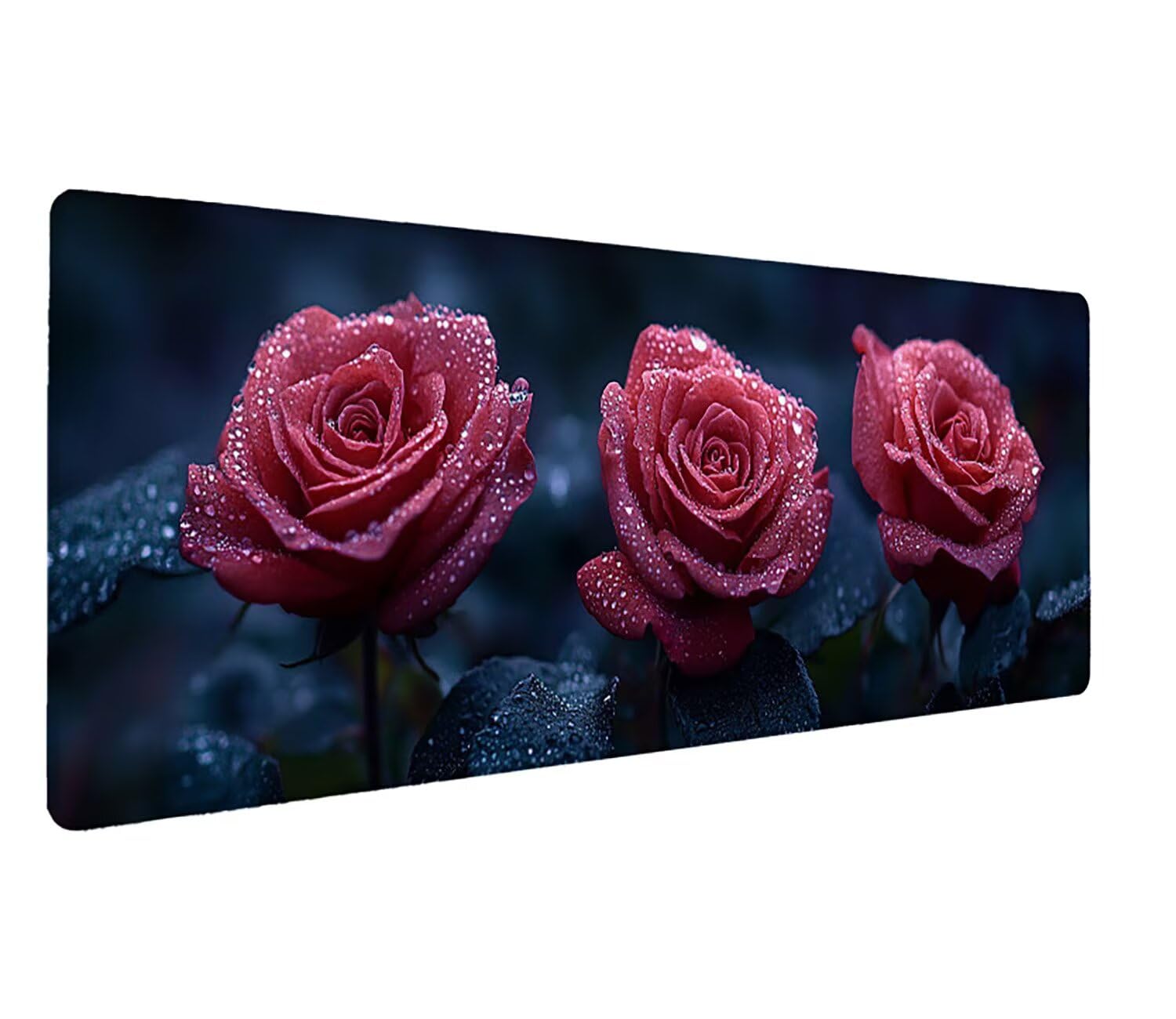 Podkładka pod mysz XXL kwiat roślina podkładka pod mysz XXL - 1400 x 600 x 3 mm - duża podkładka pod mysz do szycia, wodoodporna i antypoślizgowa, do PC, laptopa - poprawia dokładność i szybkość
