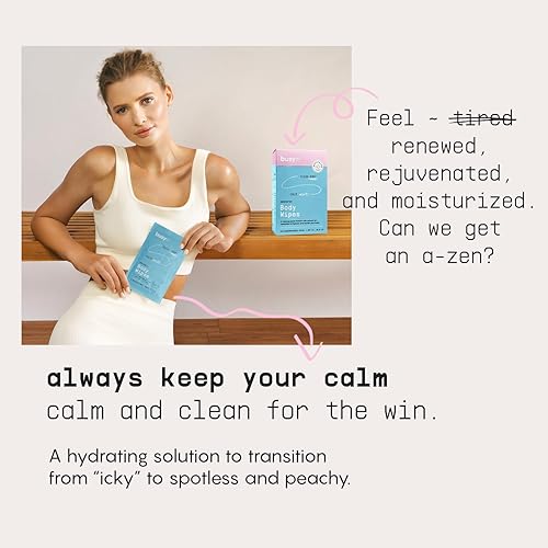 Miniatura 4 de Calm Line - Toallitas corporales para mujeres, toallitas grandes sin perfume, toallitas para axilas y toallitas corporales con ceramidas y aceite de