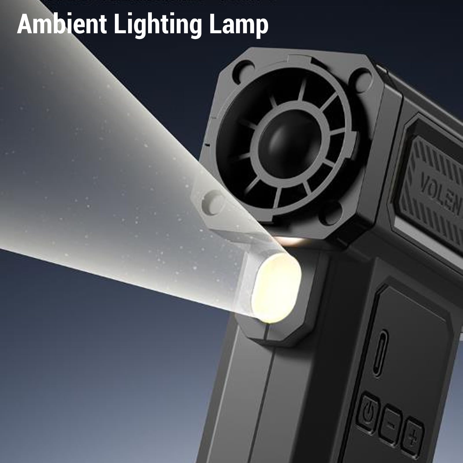 Spolverino ad aria compressa lvifloae con 9 marce e display LED (Nera)