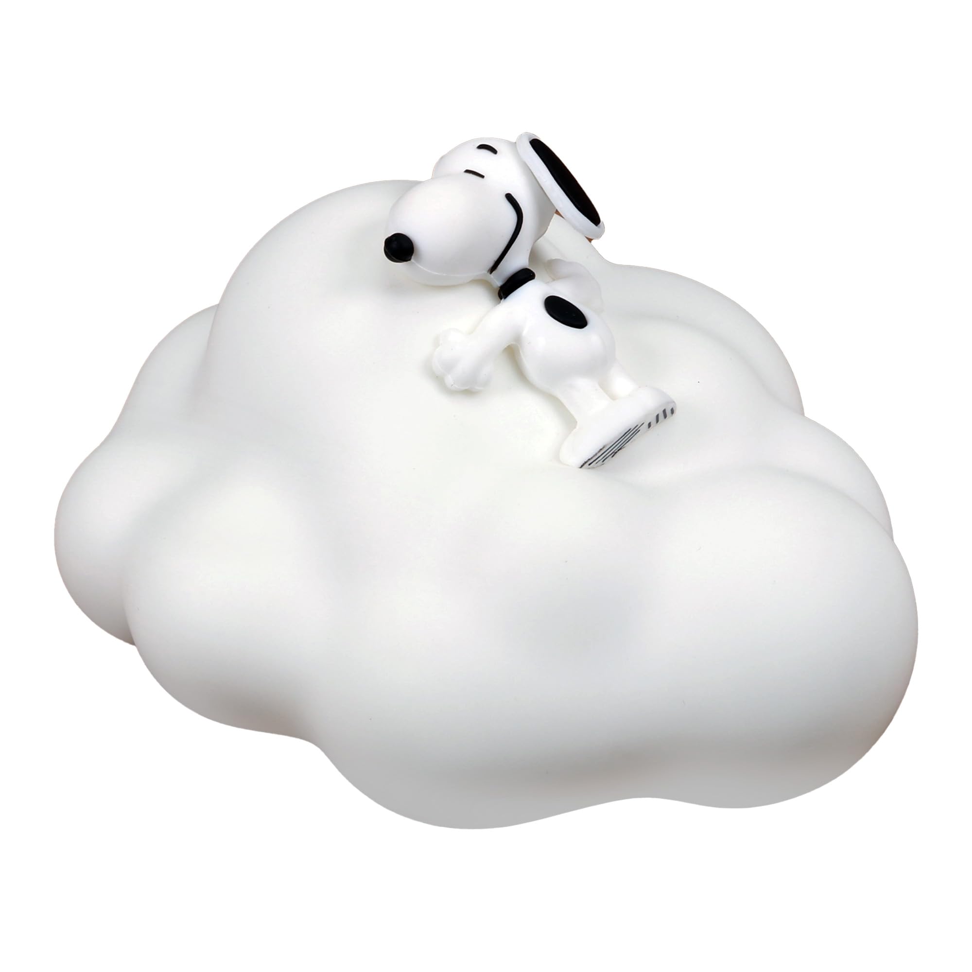 Blue Sky Studios Snoopy Night Light - Usb-C Rechargeable Mood Lamp With 3 Brightness Levels - Soft Vinyl Design (Sleeping On A Cloud) - Desk & Bedside Lamp