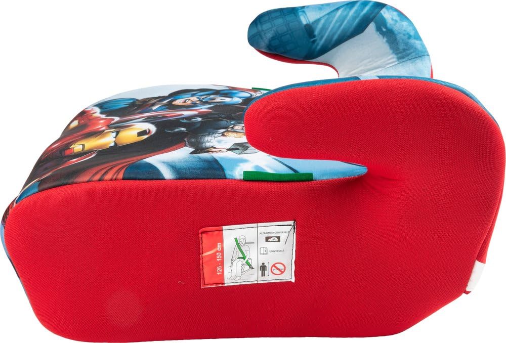 Marvel Avengers I-Size ECE R129 Autositz Für Kinder, 126-150 Cm, 22-36 Kg, 6-12 Jahre Alt, Gruppe 3, Leicht Und Einfach Zu Tragen — Abnehmbar Und Waschbar