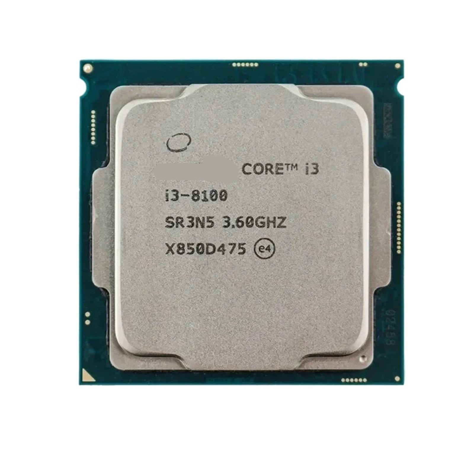 Processeur Core i3 8100 CPU informatique de bureau socket LGA 1151 quad core