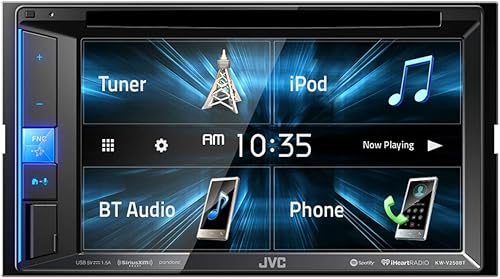 Miniatura 2 de JVC Receptor multimedia KW-V250BT con monitor táctil transparente WVGA de 6.2 pulgadas/Bluetooth / ecualizador de 13 bandas