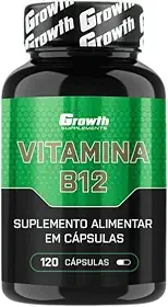 Vitamina B12-120 Cápsulas - Growth Supplements