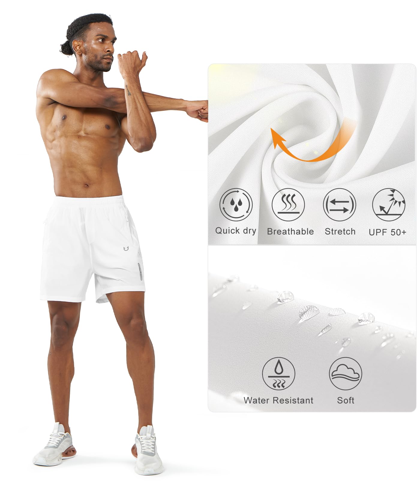 NORTHYARD Pantalones Cortos Deportivos para Correr para Hombre, de Secado rápido, Pantalones Cortos de Entrenamiento de 7, 5 y 9 Pulgadas, Ligeros, Deportivos, Gimnasio, Baloncesto, Senderismo,