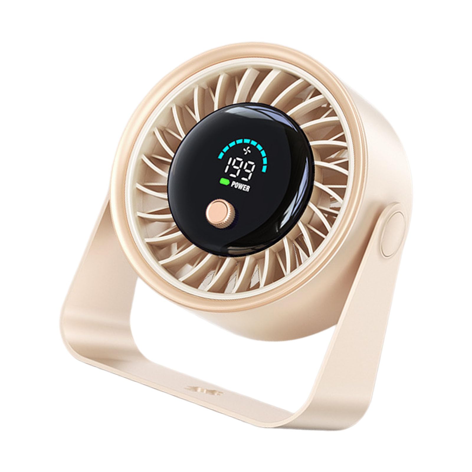 NMFLAB Portable Desktop Fan USB Rechargeable Desk Outdoor Desk Adjustable Head 199 Speed Portable Desktop for Bedroom Quiet Powerful Cooling