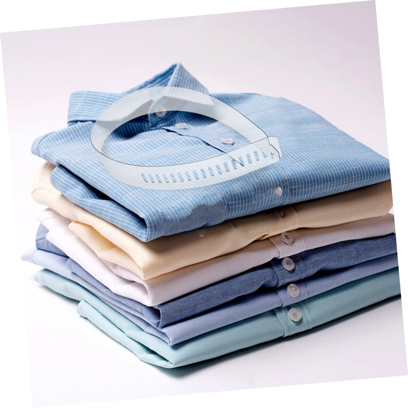 KESYOO Shirt Collar Support Strips 50 Pcs Collar Shirt Strips for Men' Shirts Blouse Collar Strips