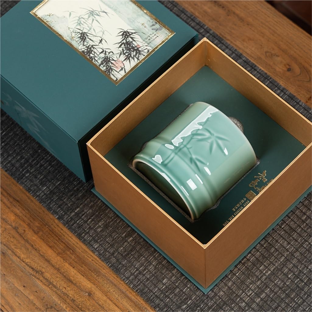 Cukiernica na zapasy herbaty sypkiej, ceramiczna puszka z pokrywką, do kuchni, chińskie naczynia do herbaty, pojedyncza/podwójna puszka, zestaw pudełek prezentowych, do przechowywania liści