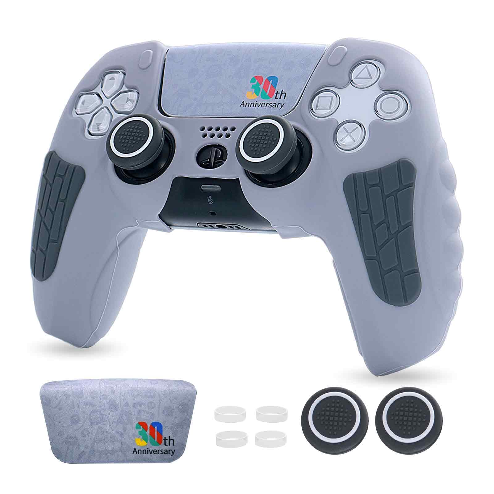 ECHZOVE PS5 Controller Cover Case – 30th Anniversary Limited Edition Protective Silicone Skin for PlayStation 5 Controller, Anti-Slip, Sweat-Resistant