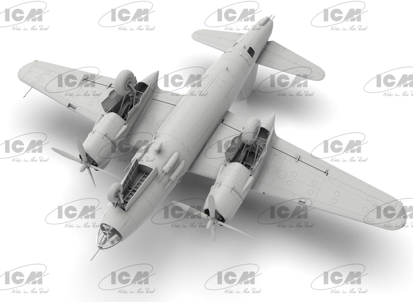 ICM 48323 - B-26G Marauder, WWII American/France Bomber - Aircraft Plastic Model Kit - 1:48 Scale