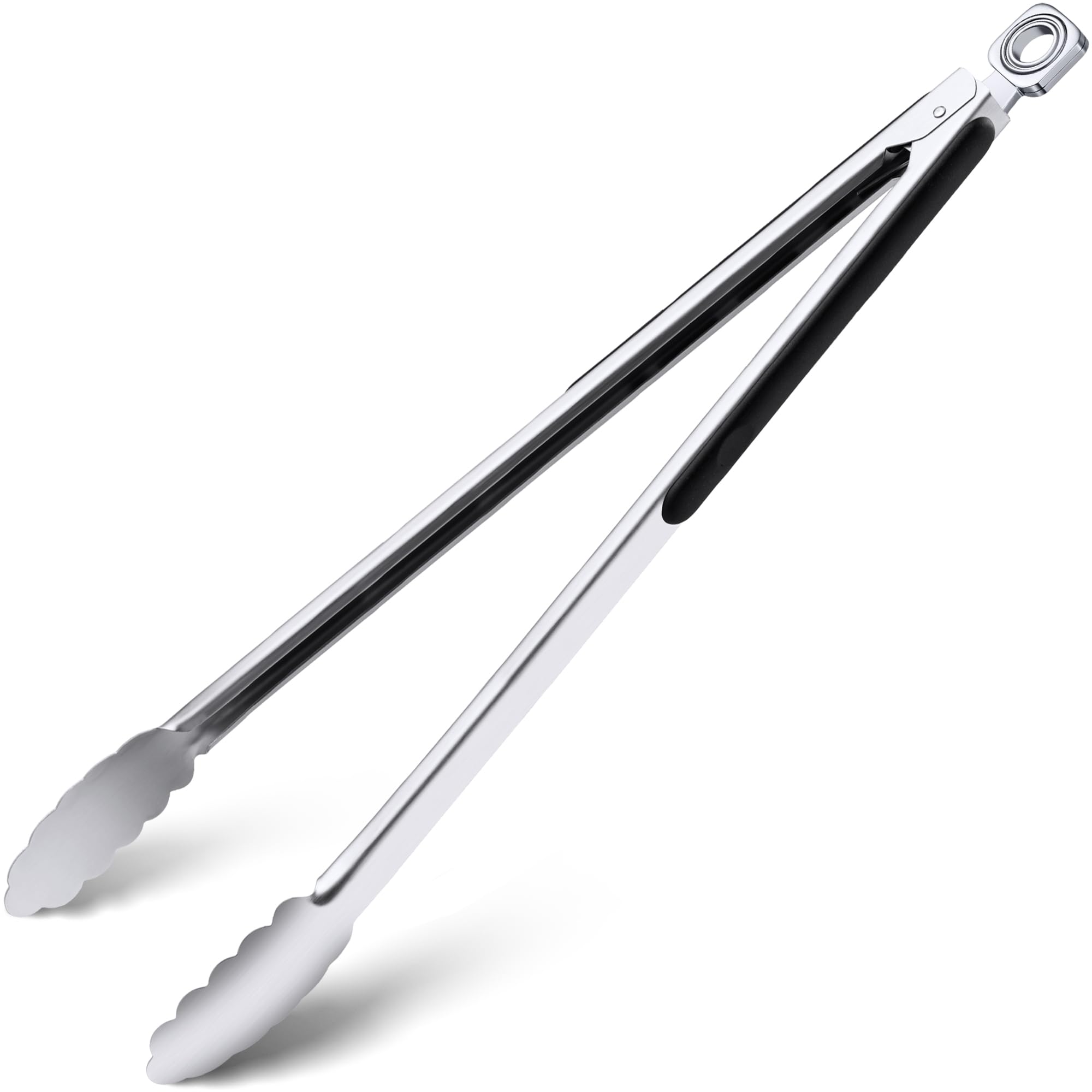 Grilling Tongs - 17 Inch Extra Long Metal Tongs, Heat Resistant Stainless Steel Grill Tongs, Heavy Duty BBQ Tongs for Cooking, Grilling, BBQ/Barbecue, Food (17 inch)