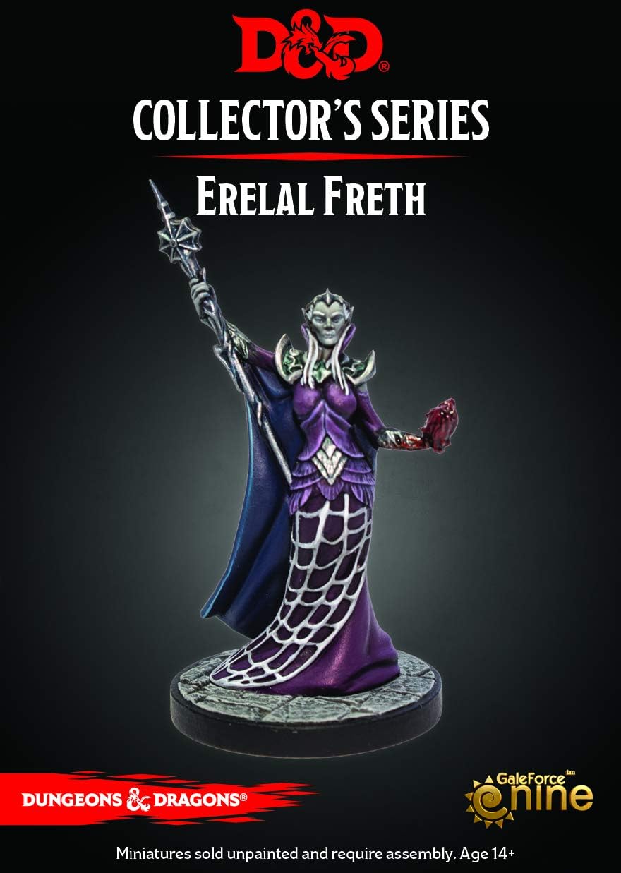 Gale Force Nine Dungeon of The Mad Mage: Erelal Freth (1 Fig) Collector's Series Miniature, Multicolor