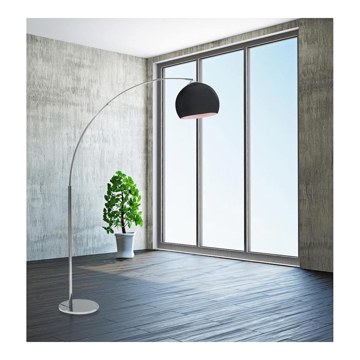 Lámpara de pie industrial para salón Camelia 166 cm de diseño robusto y sofisticado 3
