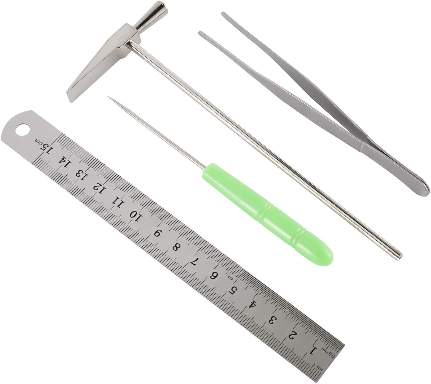 18 Pcs Professional Piano Tuning Kit, 17pcs Piano Tuner Tools and 1 Carrying Case, Star Head L-Shape Tuning Hammer, Mute Tool Kit, Tuning Fork, Temperament Strip, Piano Repairing Accessories
