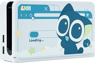 GeekShare PC Anti Scratch Switch OLED Dock Cover Hard Faceplate Sleeve Pad Shell Cover DIY Replacement Shell Compatible with Nintendo Switch OLED Charging Dock - Luo Xiaohei