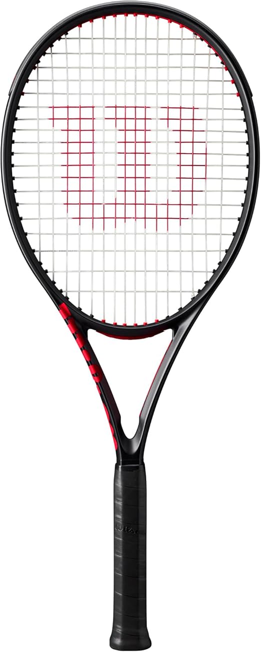 Wilson Clash 100 V3 Strung Adult Performance Tennis Racket - Grip Size 2-4 1/4"