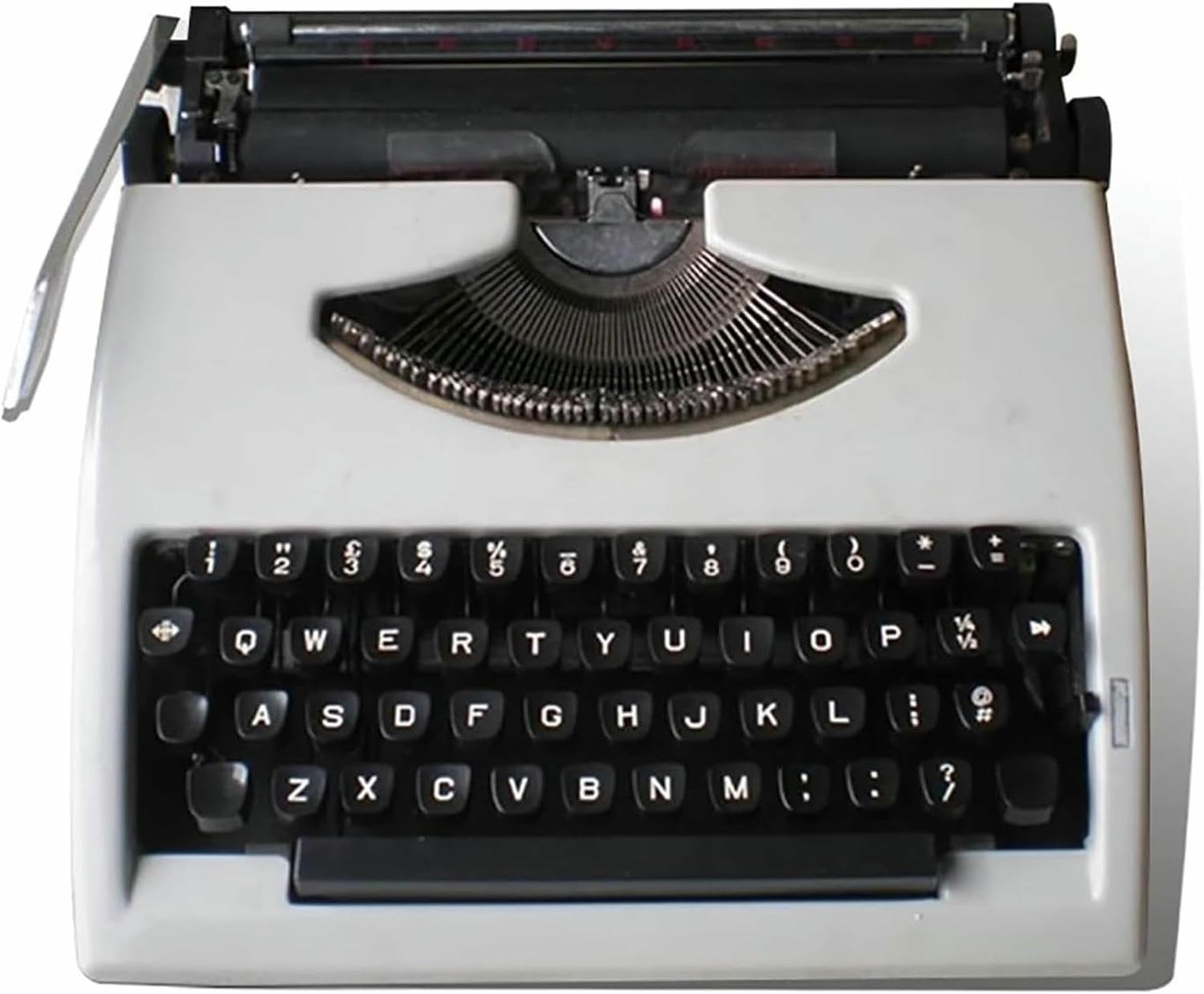 Classic Old Fashioned Manual Typewriter Machine with Ribbon,Vintage Manual Typewriter Machine for Typing Letters &amp; Notes,Portable Typewriter Decor