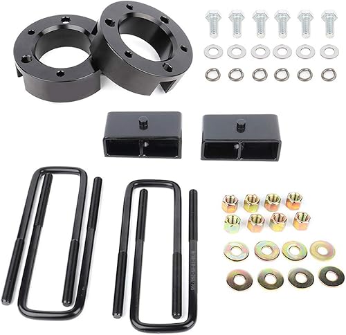 SCITOO Kit de elevación de nivelación trasera delantera de 3 pulgadas de 2 pulgadas para Toyota 2000-2006 Espaciador de puntal de elevación