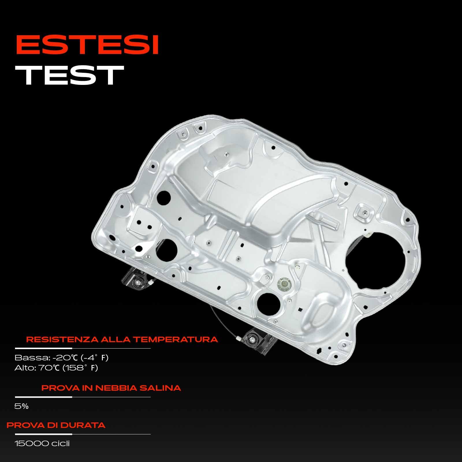 Frankberg Alzacristalli Alzavetro Elettrico Senza Motore Con Metall platte Anteriore destro 4/5 Porte Compatibile con Polo 9A 9N Berlina Polo Limousine 9A2 9A4 9A6 9N2 Replace# 6Q4837462J
