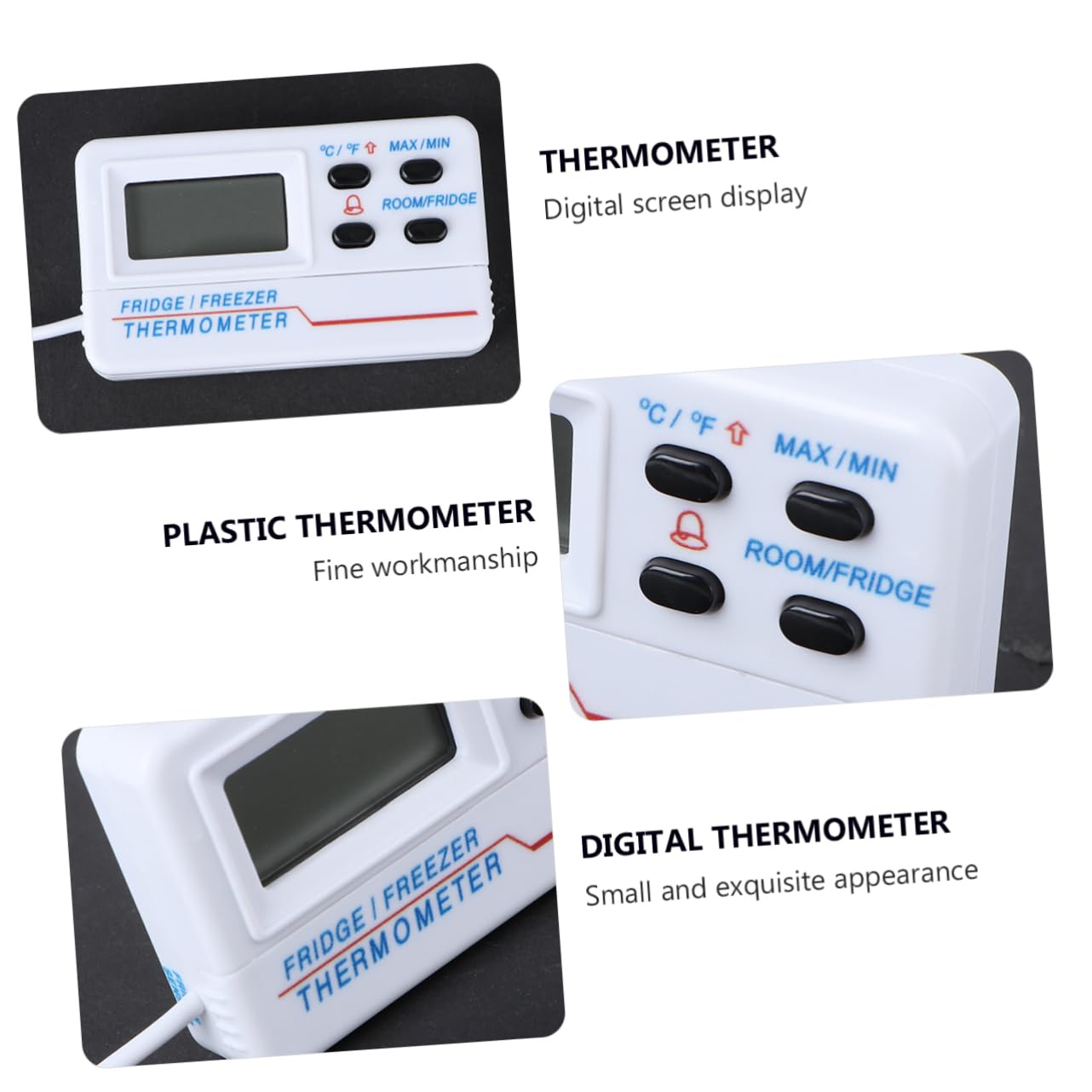 Termometro Digitale Con Allarme Per Alta E Bassa Temperatura Da 3 Pezzi Per Interni Ed Esterni Termometro Digitale Termometro Per Allarme Alta Temperatura Per Frigorifero