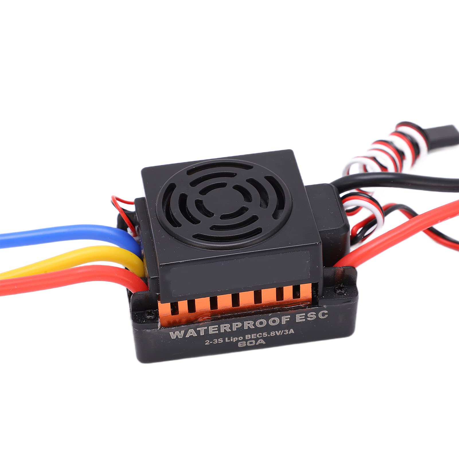 RC Brushless Motor Set with 60A ESC for 1/10 Cars | Konstrukcja o wysokim momencie obrotowym, trwały stop aluminium, kompatybilny z modelami 1/10