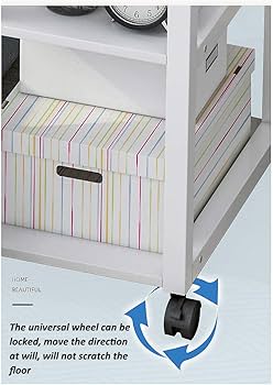 Amazon｜多機能折りたたみ式ベッドサイドテーブル、可動式木製エンド