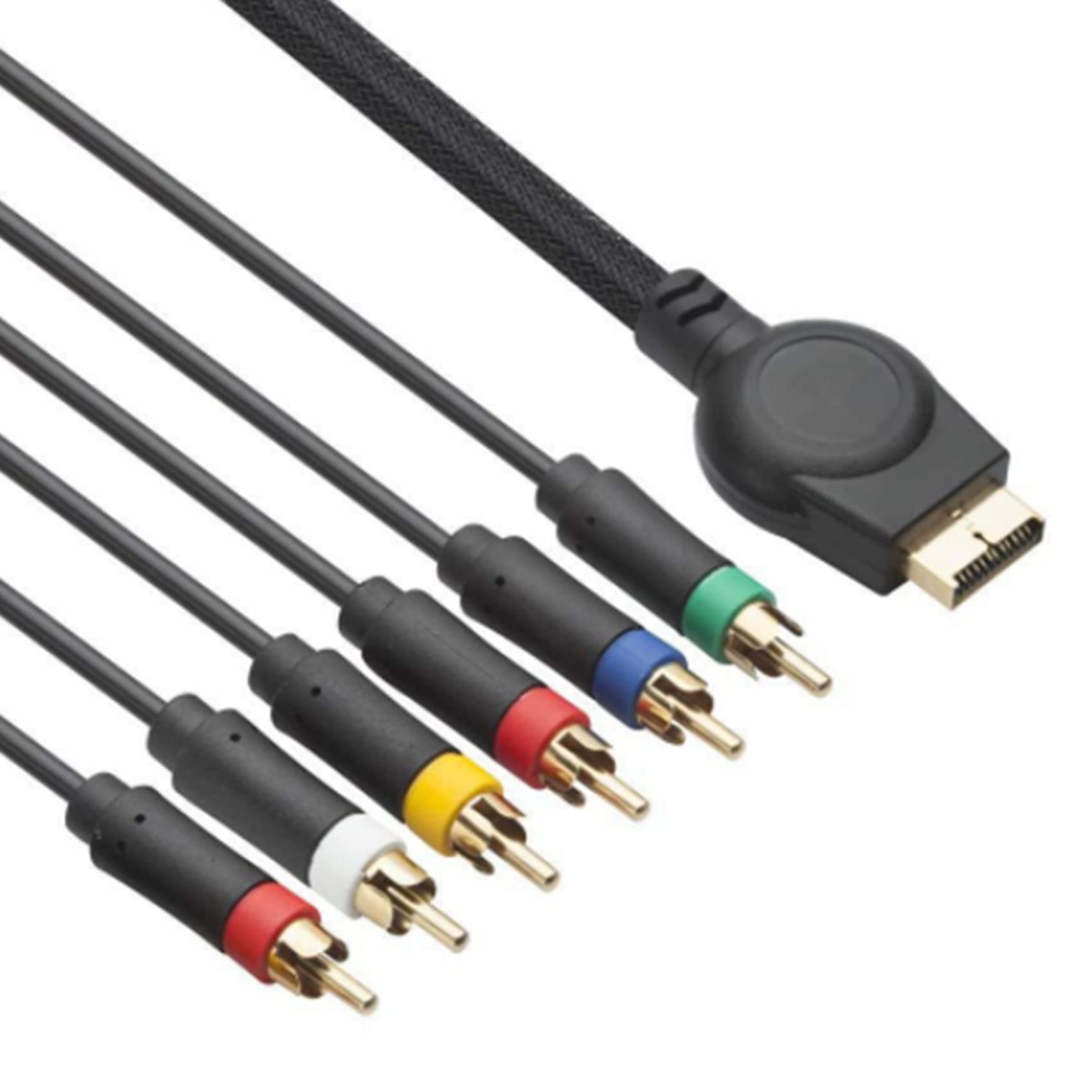 CROIRE 2X Adecuado para PS2 / PS3 Cable de Componente 1,8M Adecuado para PS 2/3 Accesorios de Cable de de Alta Resolución