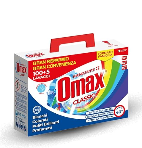 DETERSIVO LAVATRICE IN POLVERE IGIENIZZANTE 105 LAVAGGI CLASSIC - MAXI FORMATO FAMIGLIA