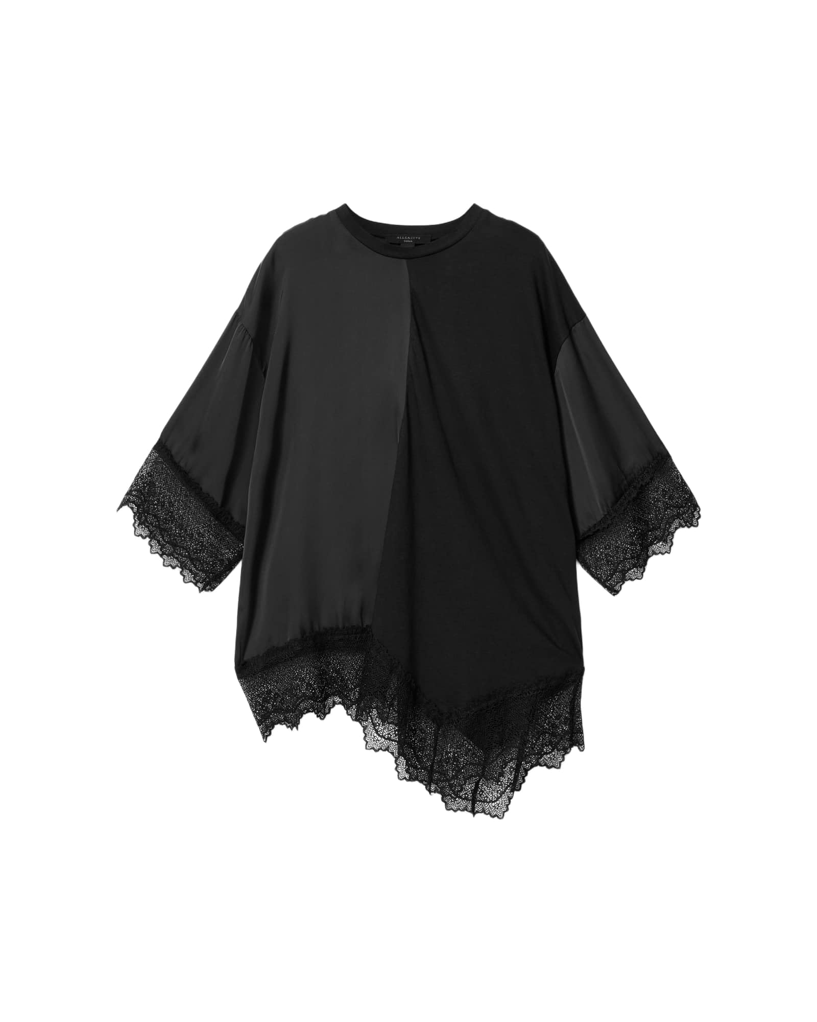 Allsaints Lenny Lace Tee Parte Superiore Donna