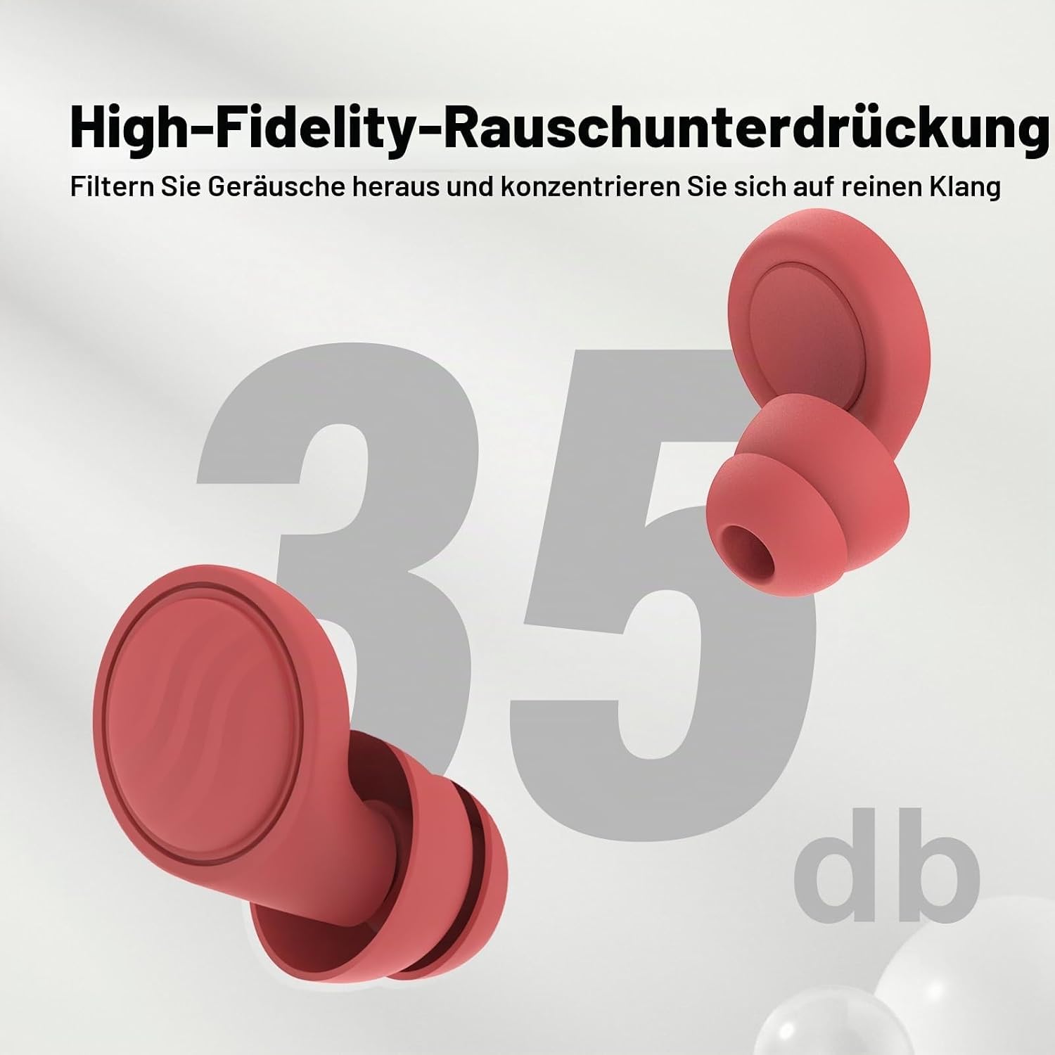 Q2Pro, tappi per le orecchie, 35 dB, protezione dell'udito per dormire, riutilizzabili, per dormire, viaggi, concerti, lavoro e concentrazione, 7 inserti ultra morbidi, XS/S/M/L