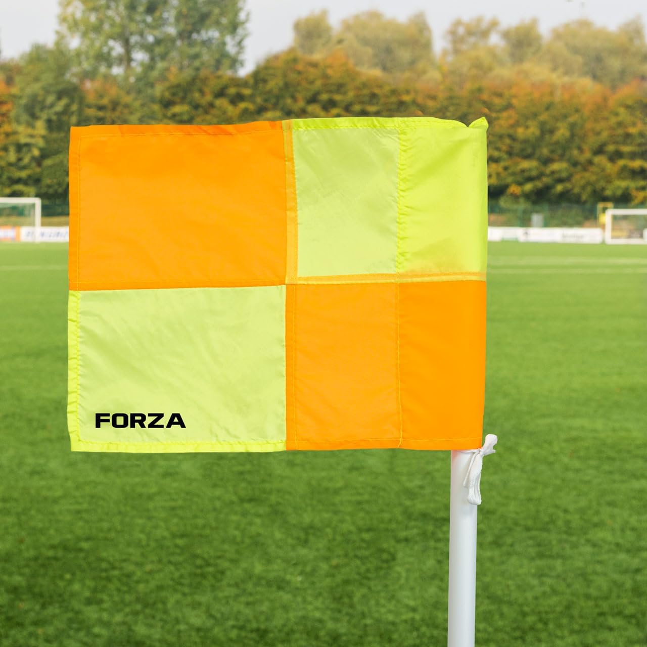 FORZA Bandiere D'angolo Per Il Calcio Caricate A Molla | Attrezzatura Per La Partita Durevole, Sicura E Altamente Visibile - Borsa Da Trasporto Opzionale | Campo Da Calcio (Senza Borsa, Pacco Da 4)
