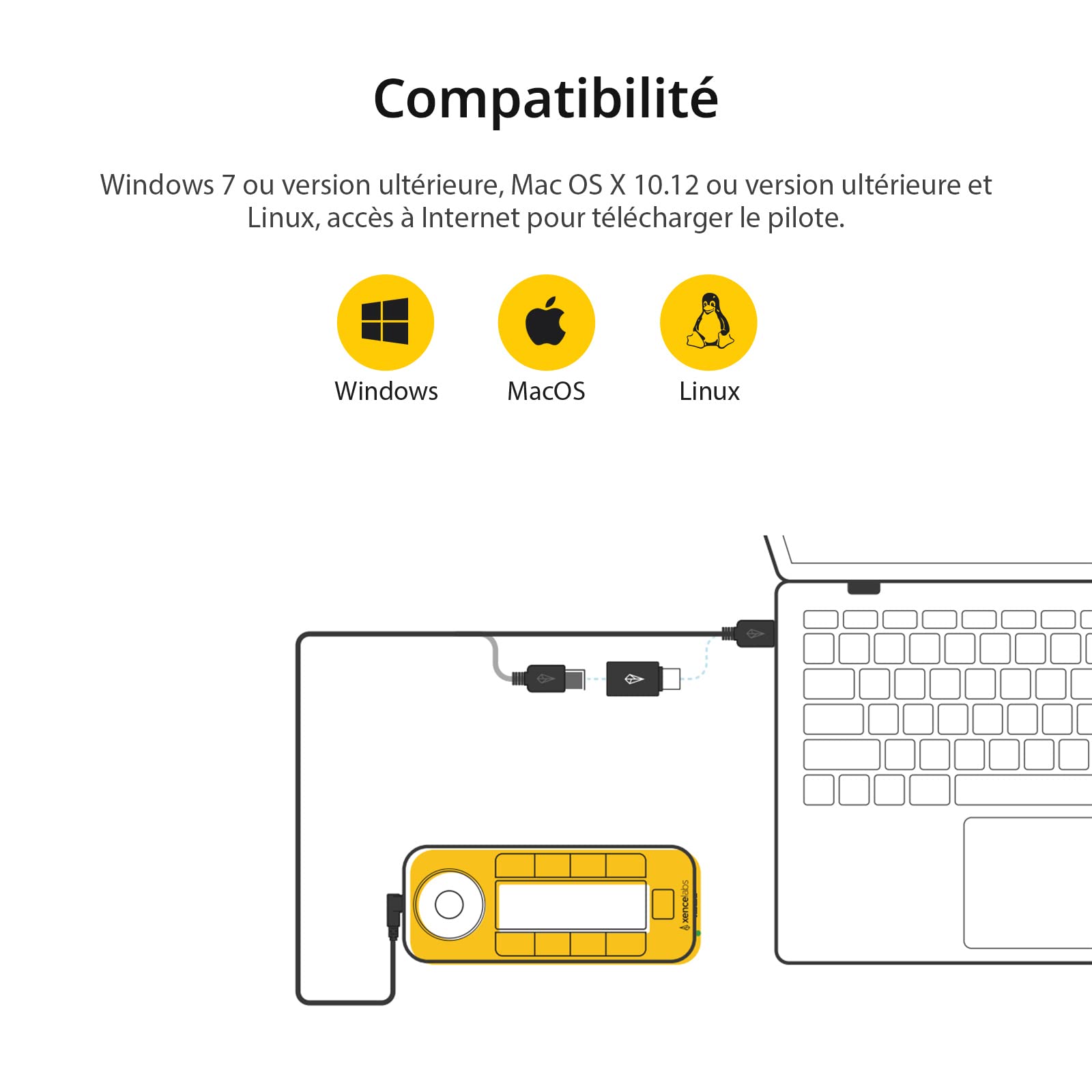 Xencelabs Pen Tablet Medium Tablette Graphique, Tablette Dessin Graphique sans Fil, 2 Stylets sans Batterie 12 Pouces Ratio 16:9 Tablette pour Windows-Arm/Windows/Mac/Linux