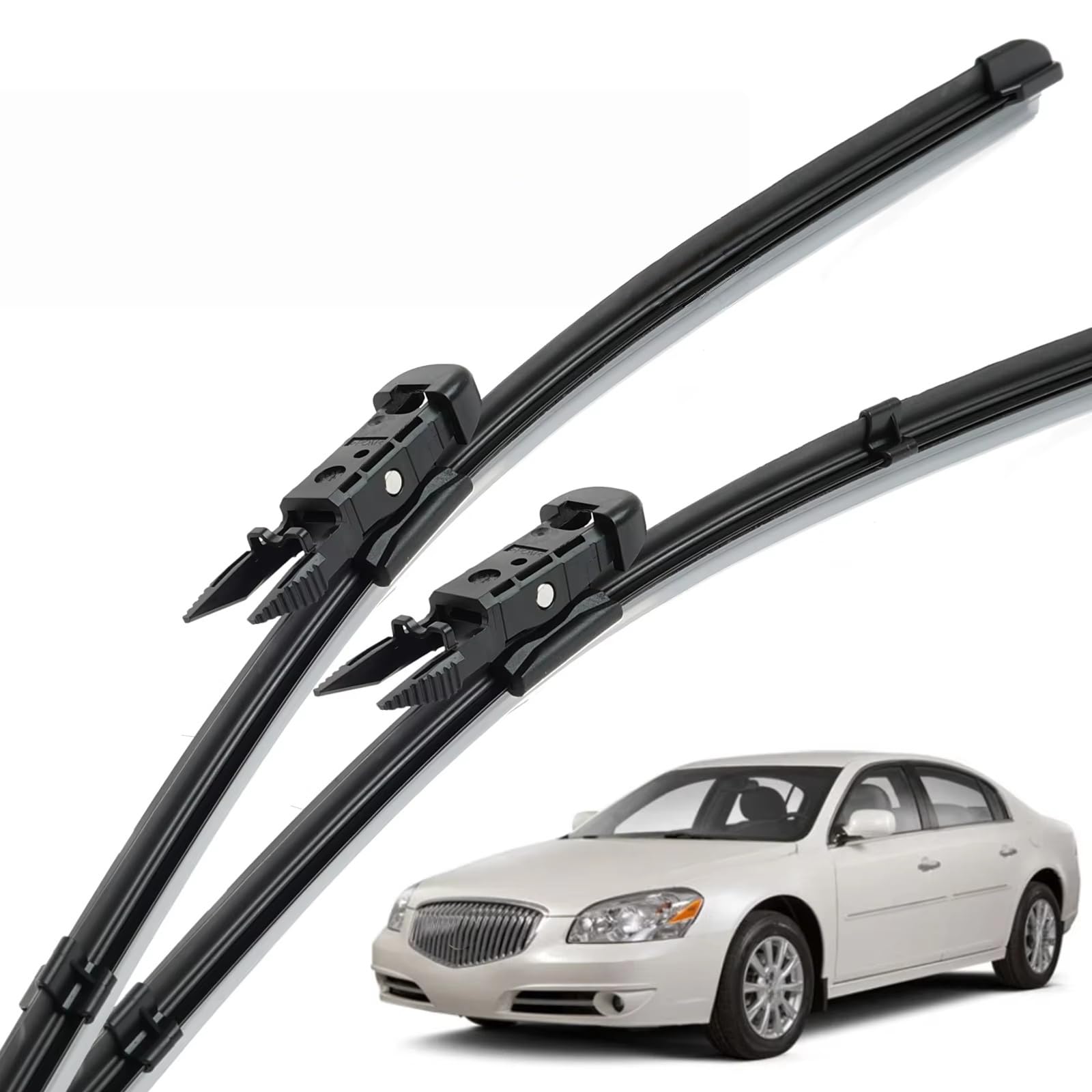 PAPEP Windscreen Wiper Blades for Buick Lucerne 2008-2011 24"+21", Front Replacement Wipers OEM Quality Water Repellent Rubber Automotive Windshield