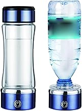 Portable Hydrogen Water Bottle Generator 2-in-1 Hydrogen Water Ionizer Machine 3 Minutes Hydrogen Concentration 700-900PPB Anti-Oxidation and Anti-Aging 420ml