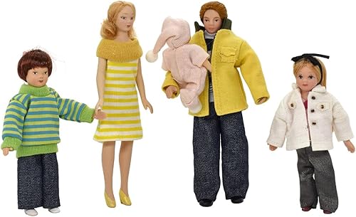 Miniatura 10 de iLAND Casa de muñecas People escala 112, casa de muñecas victoriana noble y dama (noble victoriano, 4 piezas)