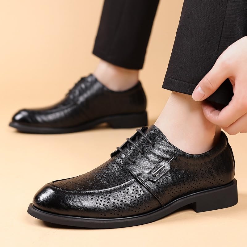 Wide Dress Shoes for Men Lace Up Lightweight Formal Shoes Breathable Business Shoes Casual Oxfords(9)2