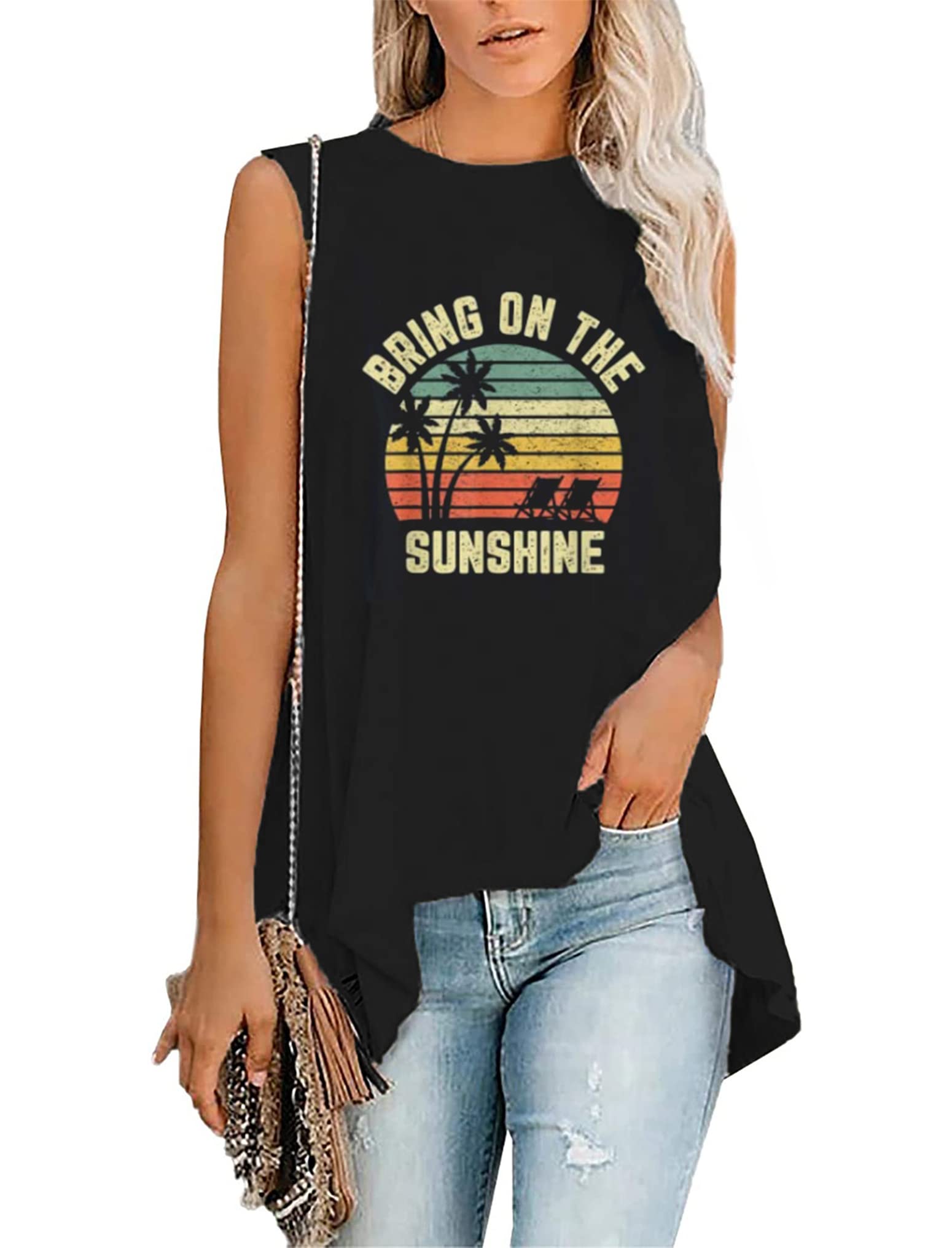 Migcaput Chaleco Sin Mangas para Mujer Camiseta Mujer Camiseta Camisetas De Tirantes Moda Tank Top Mujer