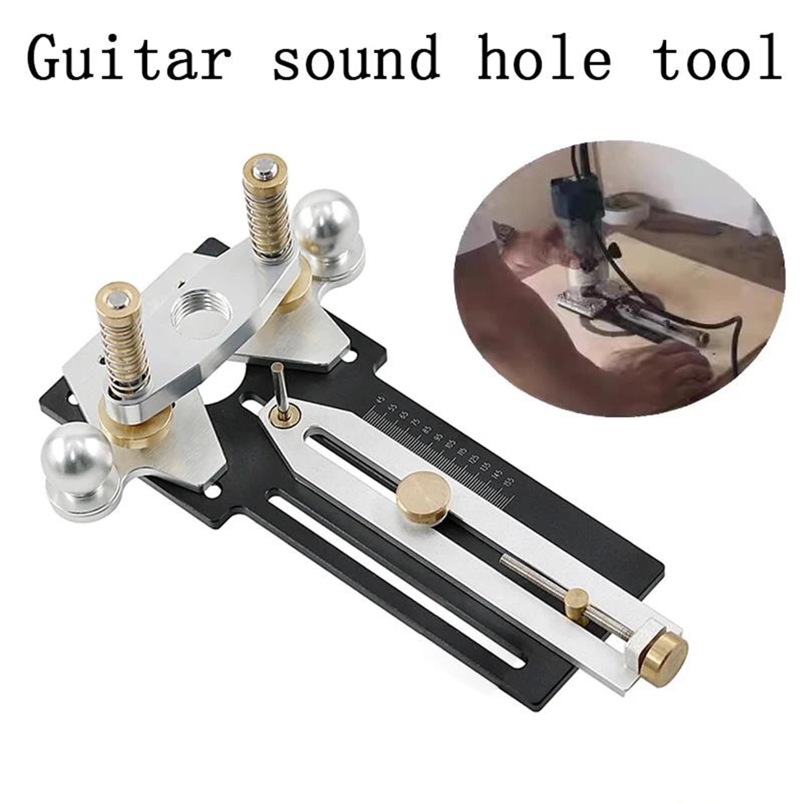 Narzędzia Do Naprawy Gitar Frezowanie Otworów Rezonansowych Gitary Okrągłe Aluminiowe Narzędzia Do Majsterkowania(Type3)