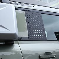 Vista 2 de Para Land Rover Defender 110 2020 2021 Aleación de aluminio Puerta trasera del coche Ventana lateral Cubierta del panel protector de vidrio