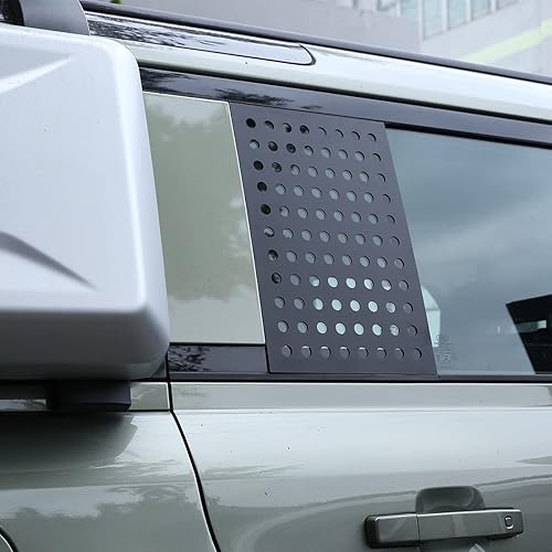 Miniatura 2 de Para Land Rover Defender 110 2020 2021 Aleación de aluminio Puerta trasera del coche Ventana lateral Cubierta del panel protector de vidrio