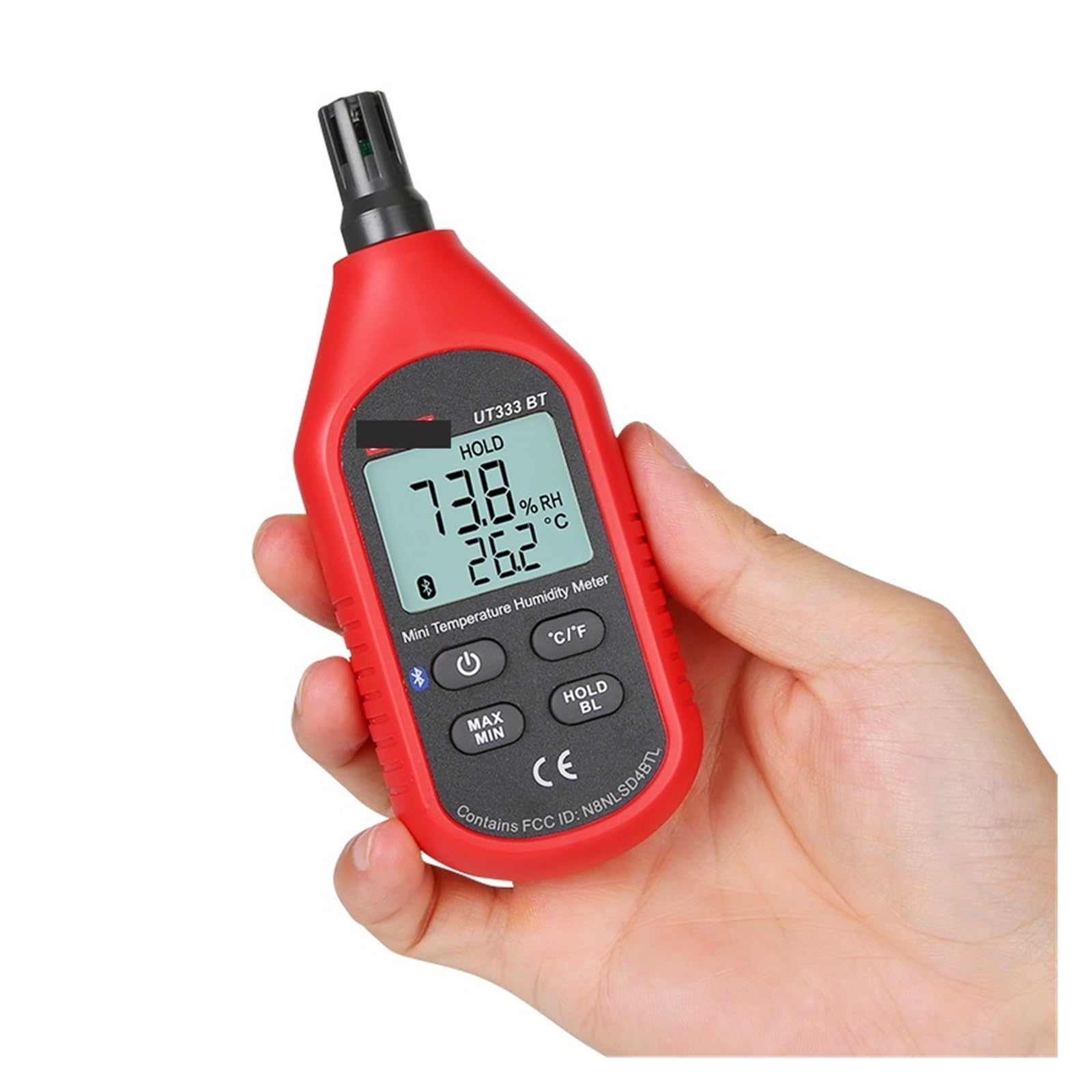 Termómetro higrómetro digital UT333BT - Medidor de temperatura y humedad Bluetooth 2 en 1, mini sensor(Ut333bt)