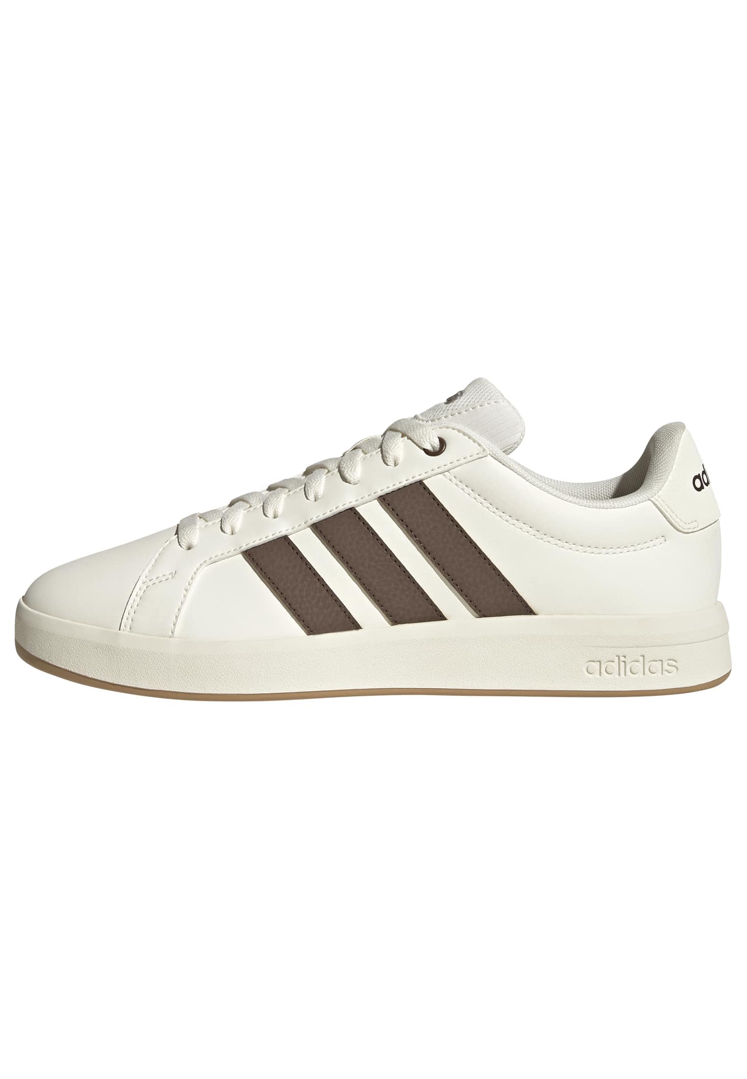 adidas Herren Grand Court Base 3.0 Shoes, core White/Earth strata/Gum 3, 46 EU