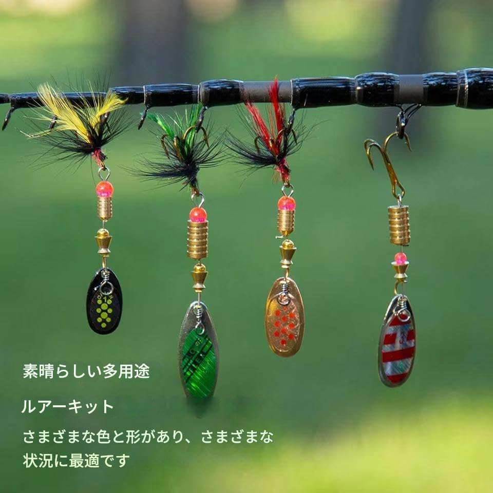 Amazon.co.jp: zmart スプーン ルアー スピナー 2.5-4グラム 10