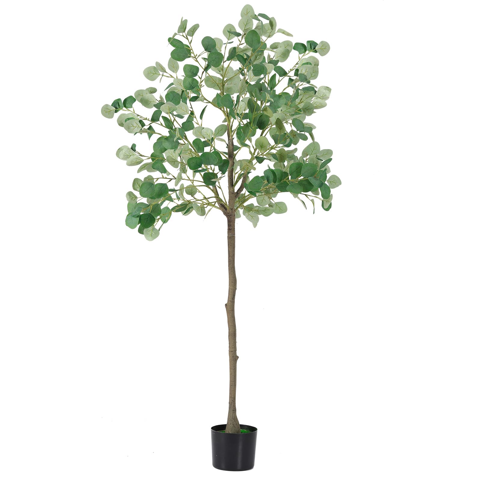 Artificial Eucalyptus Tree, 5ft Tall Fake Plants Artificial Trees for Home Decor, Faux Trees Indoor with Pot Fake Floor Plants for Living Room Decor