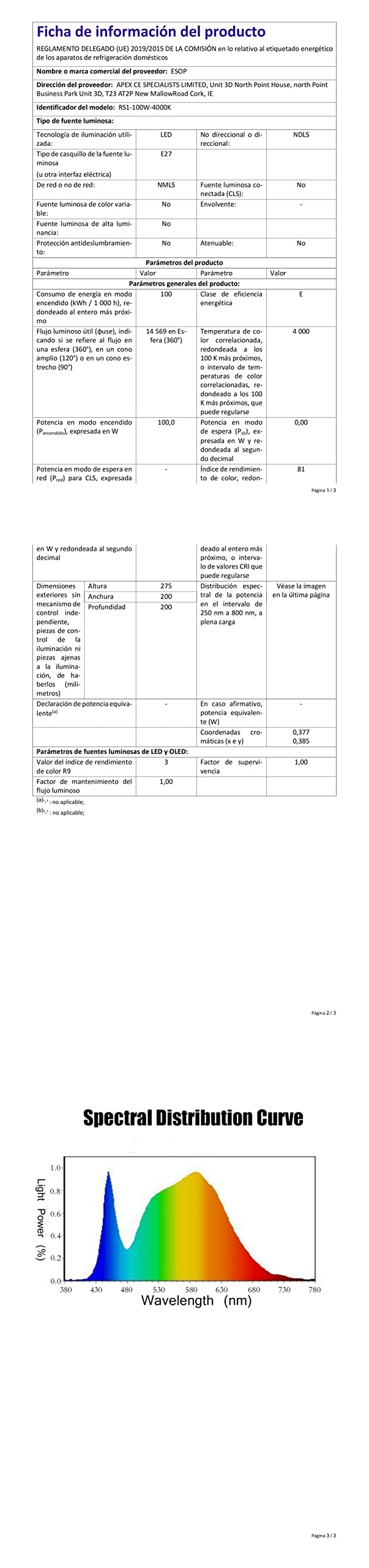 ESOP Ampoule LED E40 100W Blanc Naturel avec Adaptateur E27, Équivaut Ampoules à Incandescence 800W, 4000K 13000LM Ampoule éclairage Led Non Dimmable Lampe Industriel pour Garage Entrepôt Supermarché