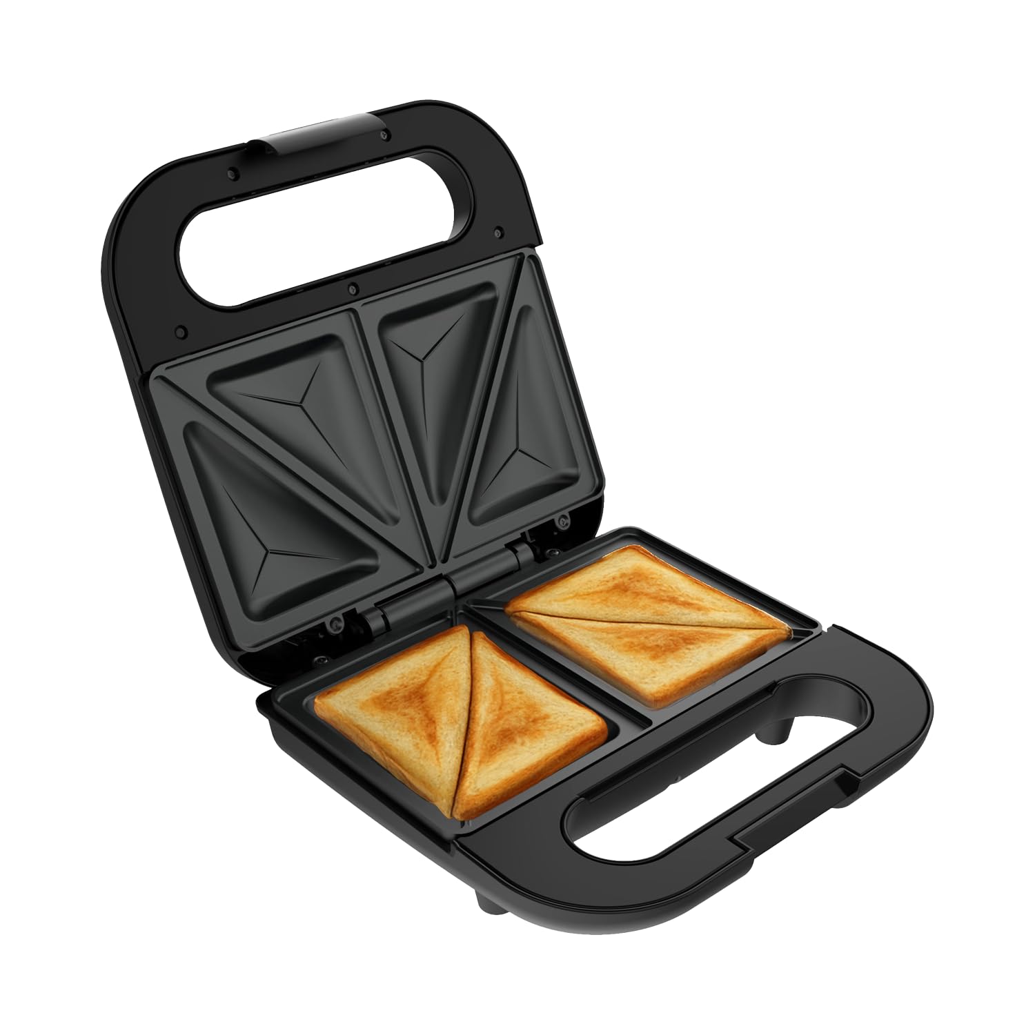 Havells Quick Crunch Sandwich Maker | 800 W | Power Indicator Light | Non-Stick Coating Plates | Heat Resistant Body | Quick Heating (Black)-image-24